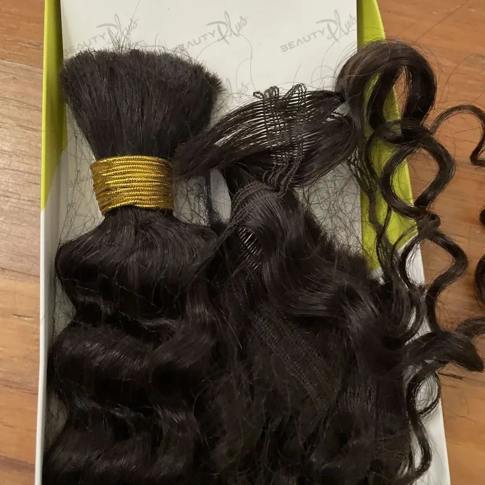 Janet Collection Deep Bulk Human Hair 18” Color 2